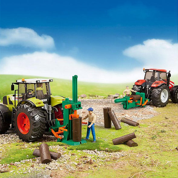 Bruder bworld Figure Set with Log Splitter & Tools