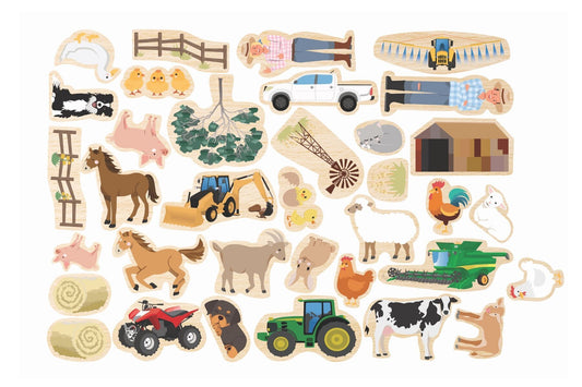 Fridge Friends Aussie Farm Magnets 35pcs