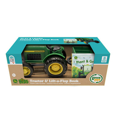 Green Toys - John Deere Tractor & Board Book