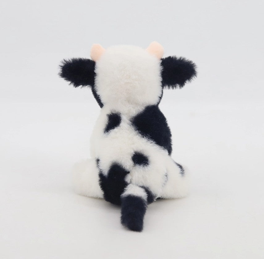 Black and White Dairy Cow Soft Toy Plush Mini - 11cm