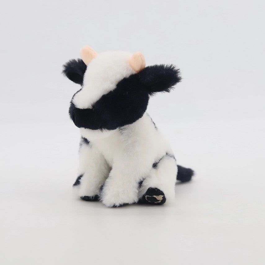 Black and White Dairy Cow Soft Toy Plush Mini - 11cm