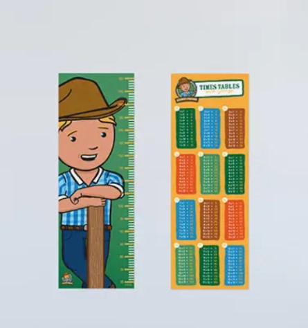 George the Farmer - Height Chart Poster