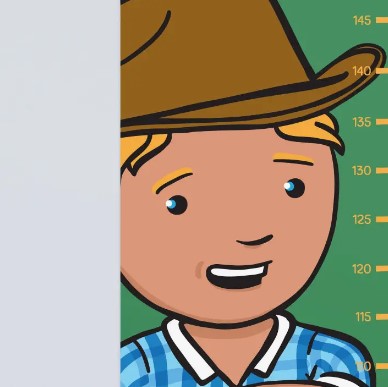 George the Farmer - Height Chart Poster