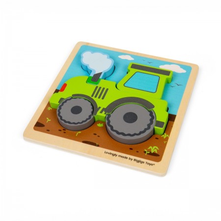 Chunky Lift Out Puzzle - Tractor