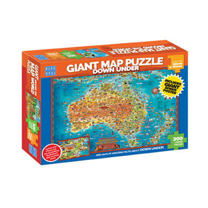 BOpal - Down Under Giant Map 300pc puzzle