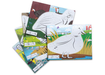 M&D - ABC Dot-to-Dot Coloring Pad - Farm