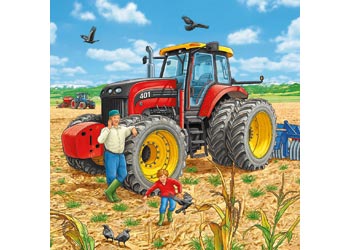 Rburg - Giant Vehicles Puzzle 3x49pc