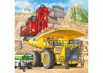 Rburg - Giant Vehicles Puzzle 3x49pc
