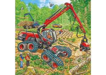 Rburg - Giant Vehicles Puzzle 3x49pc