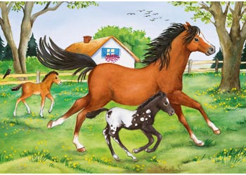 Rburg - World of Horses Puzzle 2x24pc