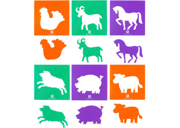 Farmyard Animals Stencils