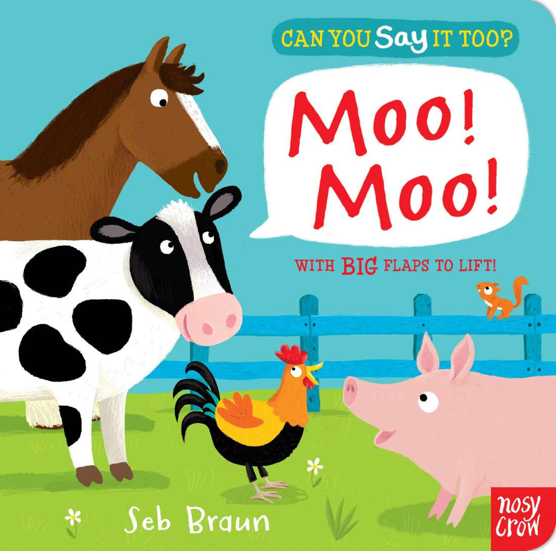 CAN YOU SAY IT TOO? MOO MOO board book