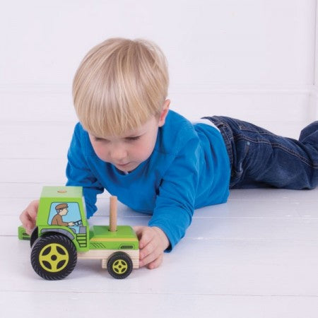Bigjigs Toys Stacking Tractor