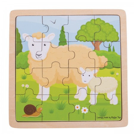 Bigjigs Toys Sheep & Lamb Puzzle