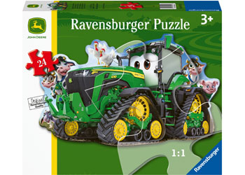 Ravensburger - John Deere Tractor Shaped Floor Puzzle 24pc