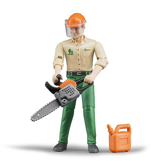 Bruder 1:16 bworld Forestry Worker with Accessories