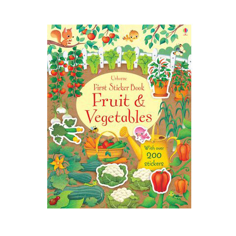 FIRST STICKER BOOK FRUIT AND VEGETABLES