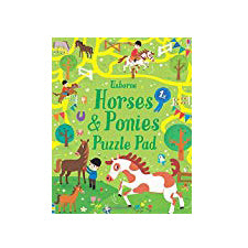 HORSES AND PONIES PUZZLES PAD