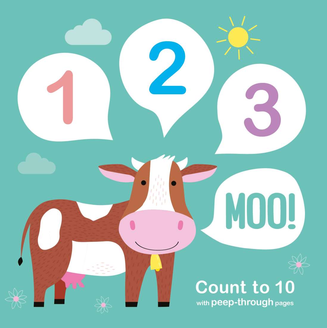 COUNT TO 10: 123 MOO! board book