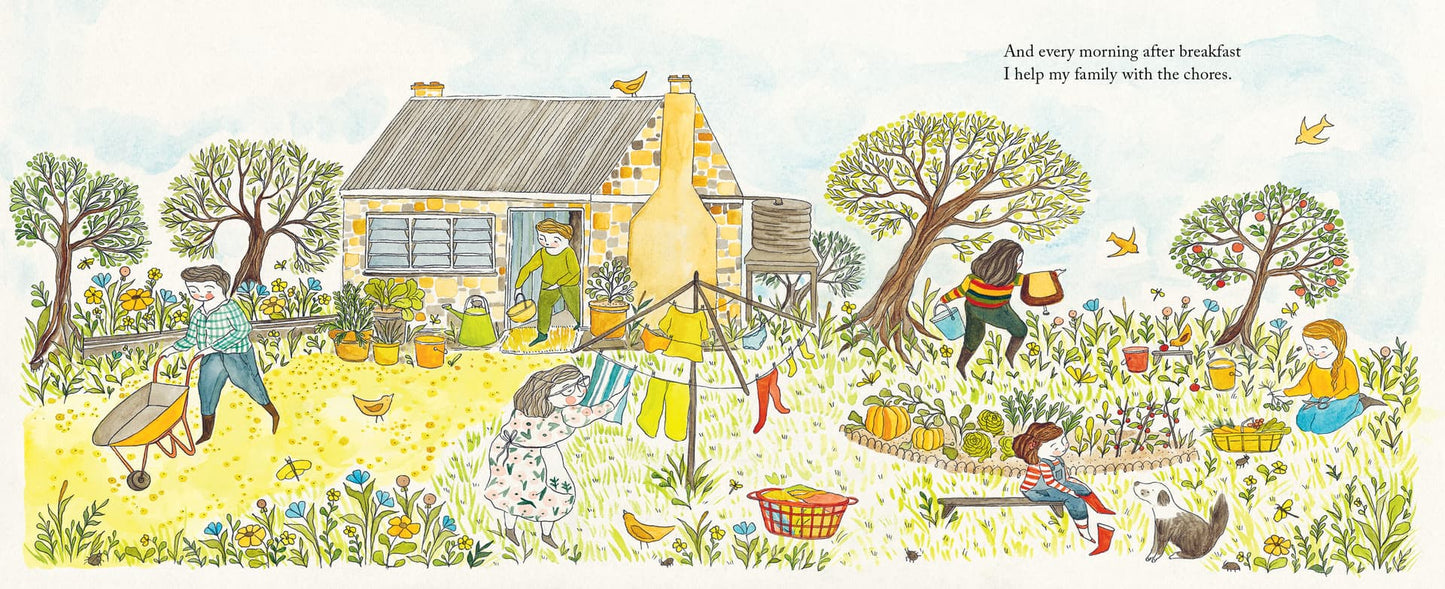 A Farm By The Sea Hardcover Book