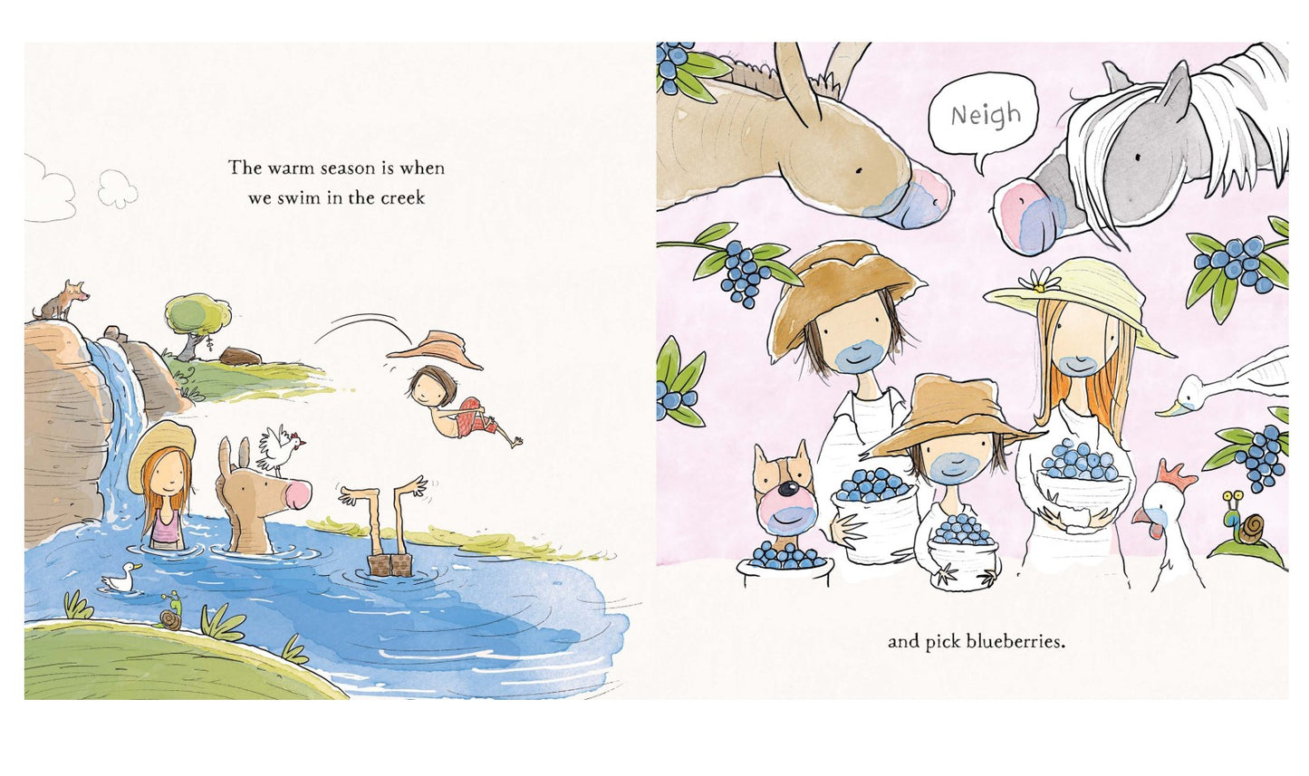 Blueberry Farm - Homegrown Hardcover Book