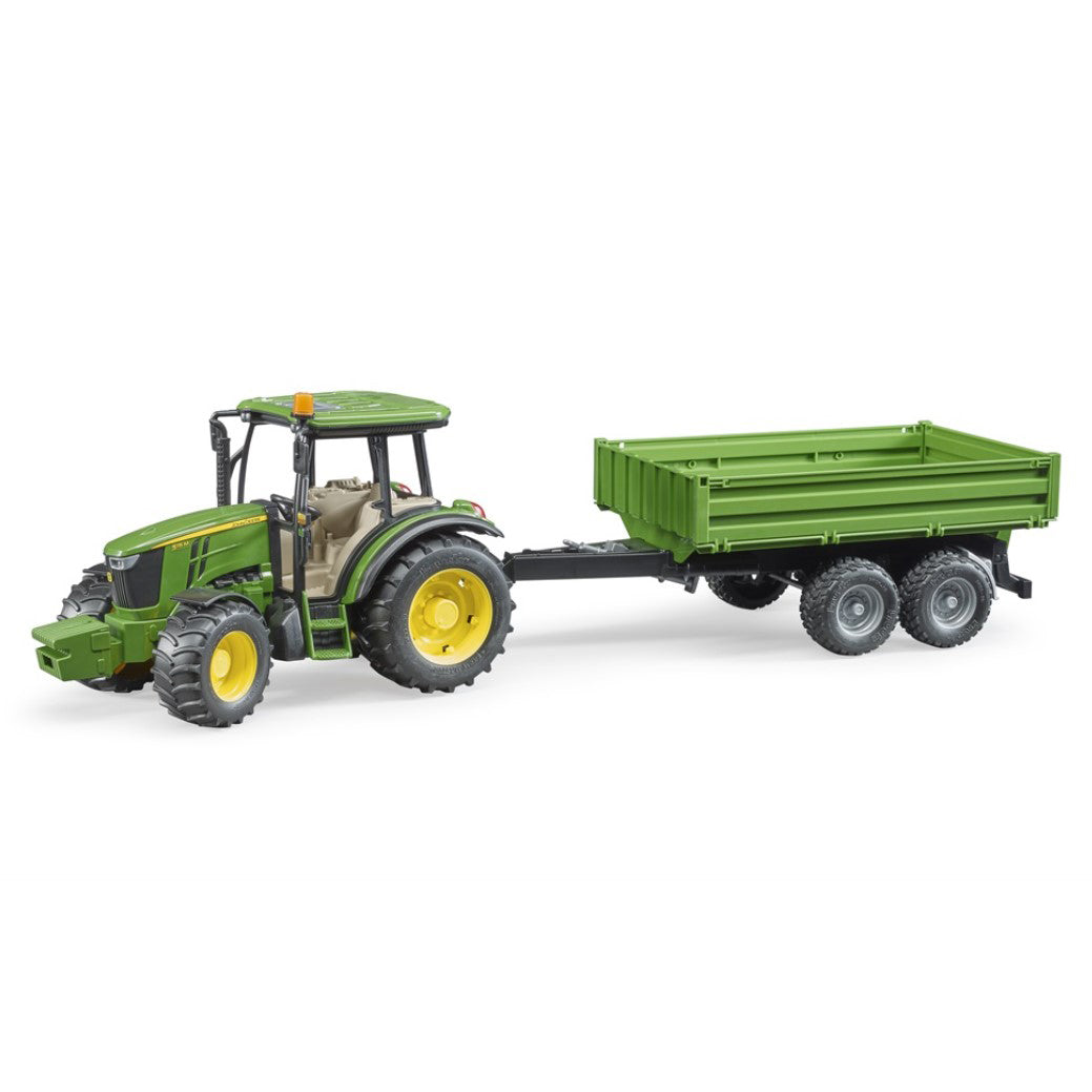 Bruder John Deere 5115M Tractor with Tipping Trailer