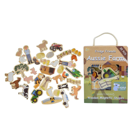 Fridge Friends Aussie Farm Magnets 35pcs