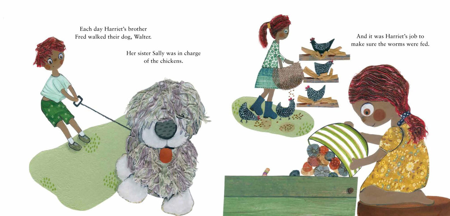 Harriet’s Hungry Worms Hardcover Book