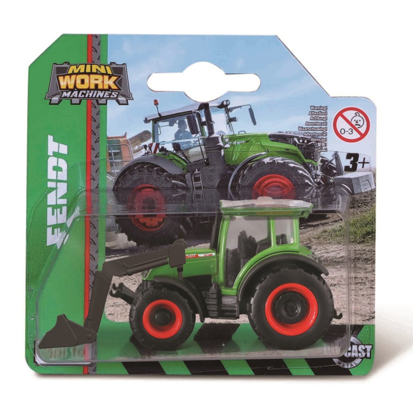 Farm Tractor with Front Loader Mini 9.5cm