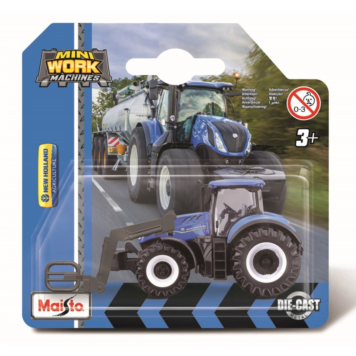 Farm Tractor with Front Loader Mini 9.5cm