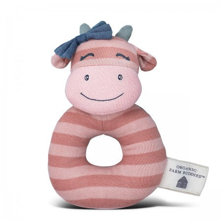 Miss Moo Teething Rattle