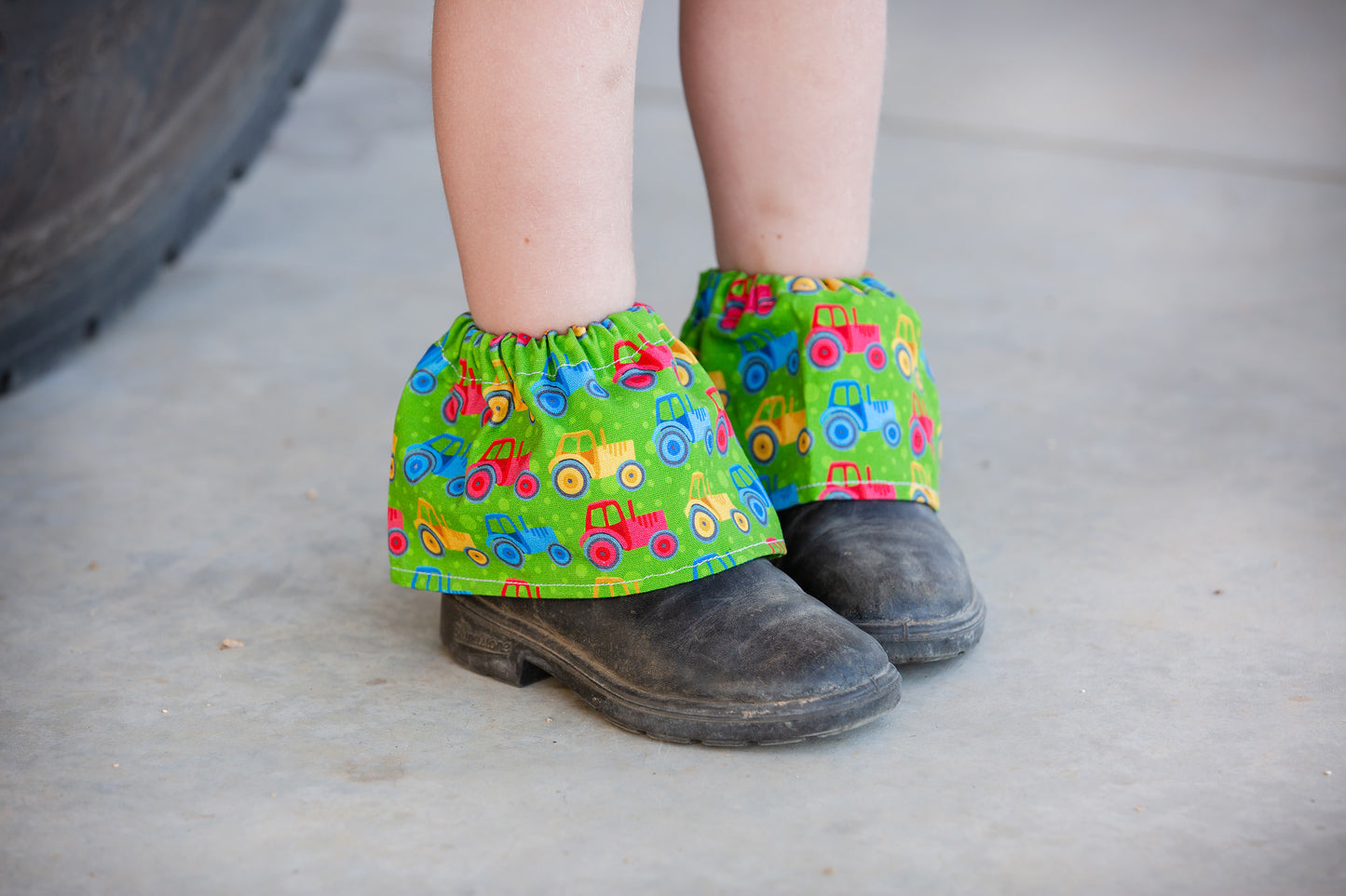 Kid's Sock Savers - Bright Tractors