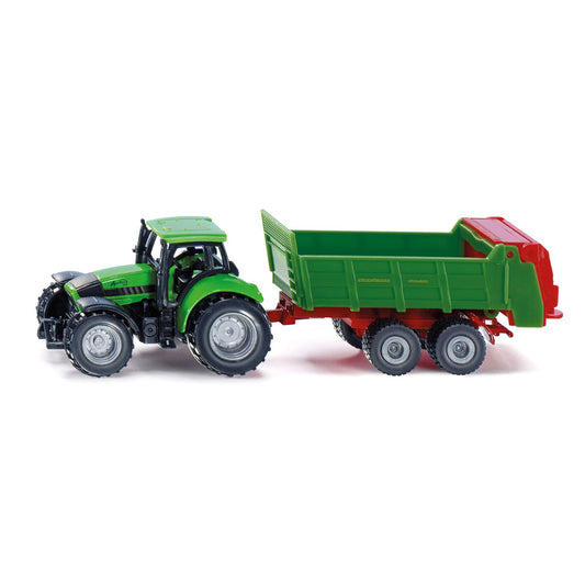 Siku - Deutz Fahr Tractor with Universal Manure Spreader 1:87 scale