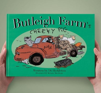 Butleigh Farm's Cheeky Pig hardcover book