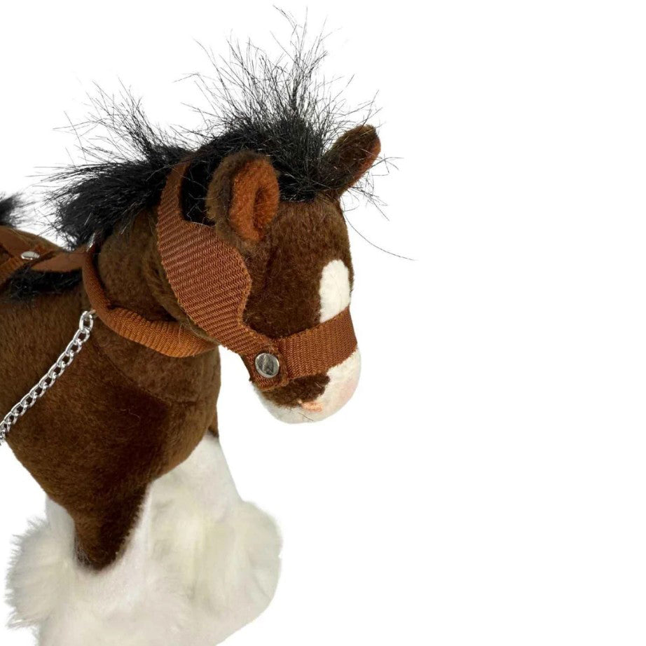 Clyde - Clydesdale Horse Plush Toy - 20cm