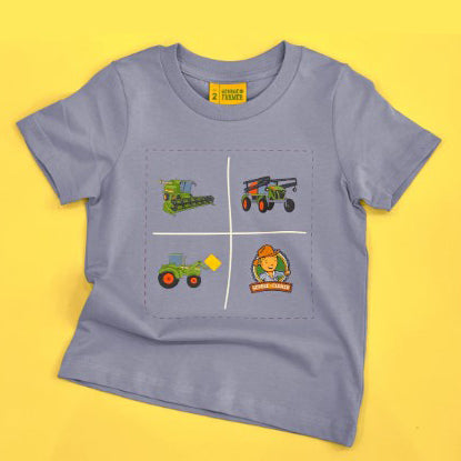 George the Farmer Machinery Cotton T-Shirt