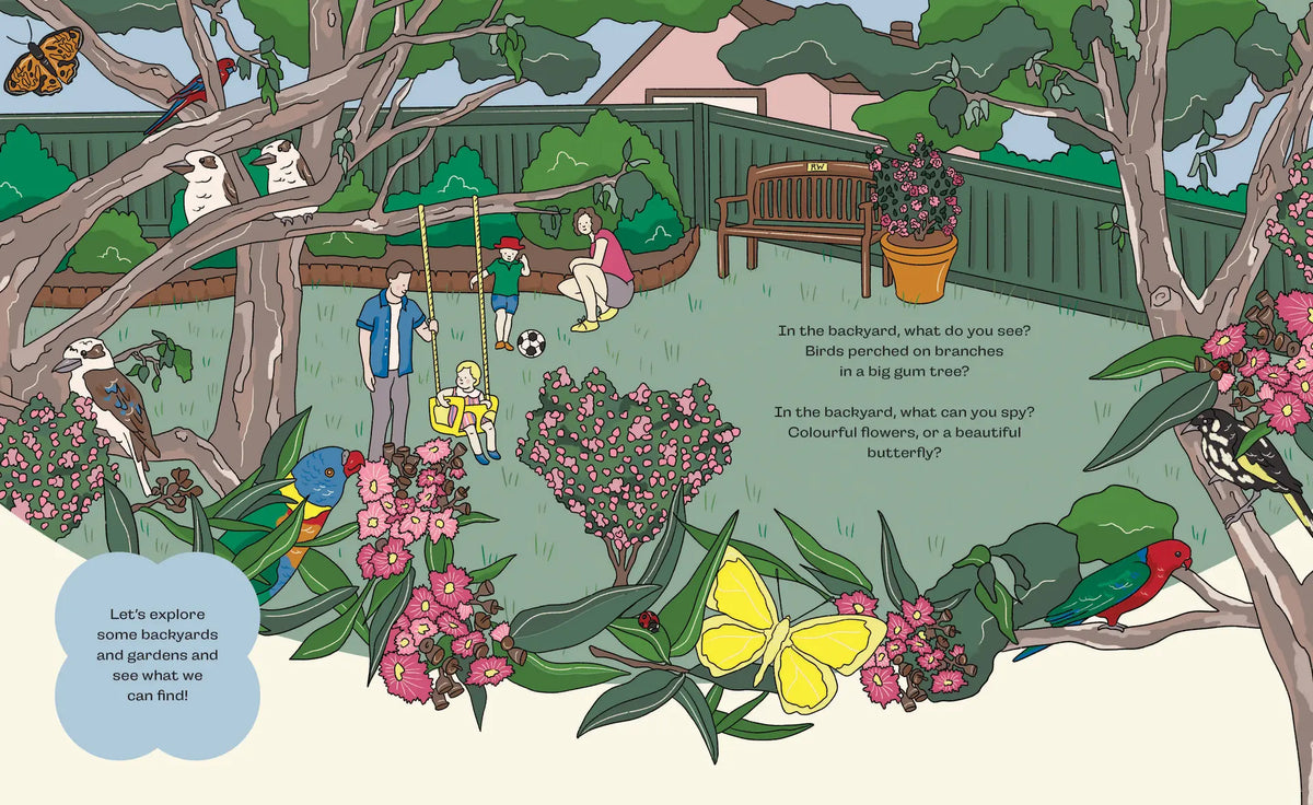 Birds, Blooms & Bugs Hardcover Book