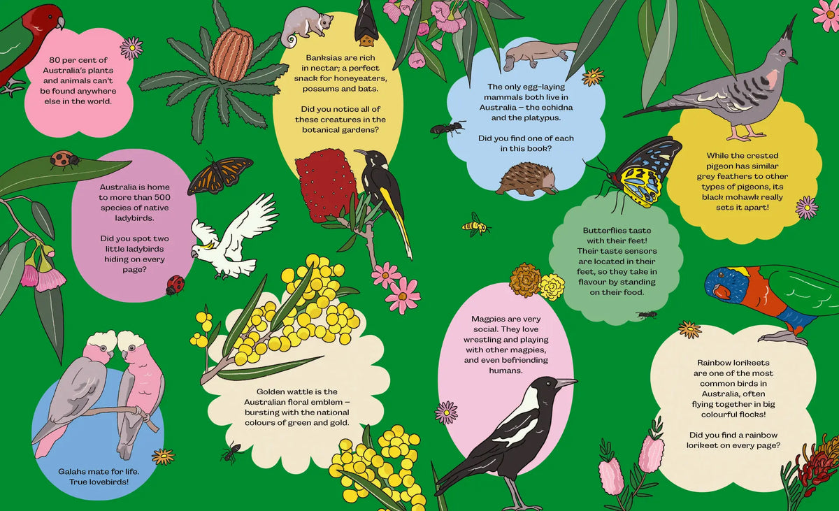 Birds, Blooms & Bugs Hardcover Book