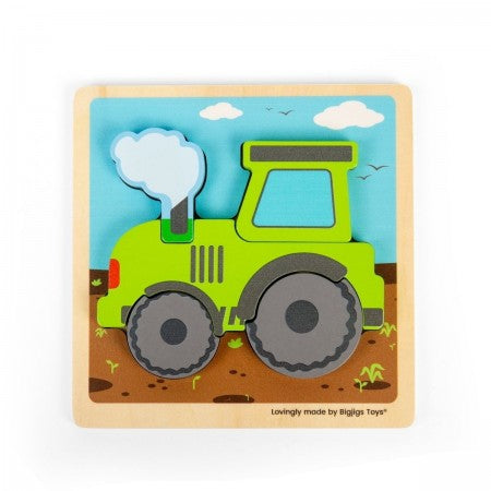 Chunky Lift Out Puzzle - Tractor
