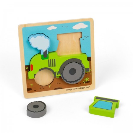 Chunky Lift Out Puzzle - Tractor