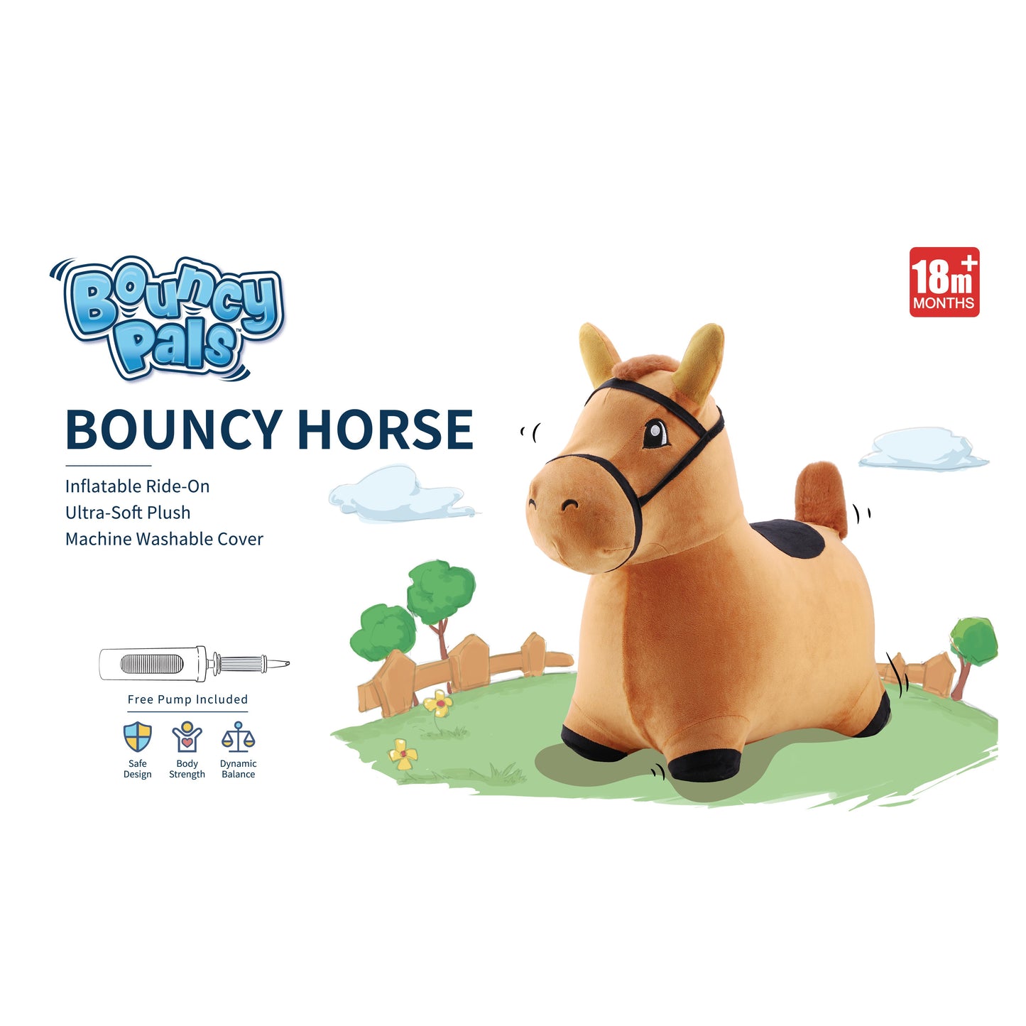 BOUNCY BROWN HORSE