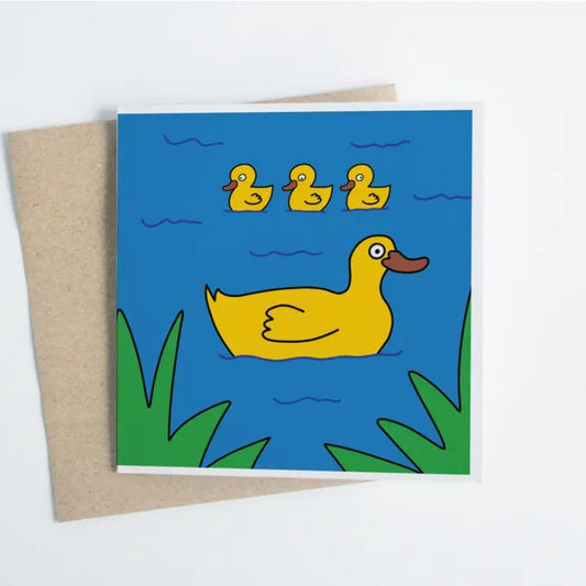 Ducks At Happy Farm - Greeting Card