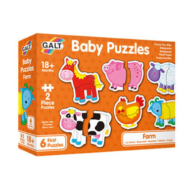 Galt - Baby Puzzles - Farm - 2pcs