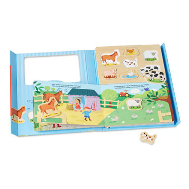 M&D - Book & Puzzle Play Set - On the Farm