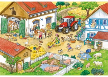 Rburg - Merry Country Life Puzzle 2x24pc