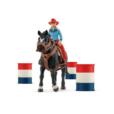 Schleich - Cowgirl Barrel Racing Fun