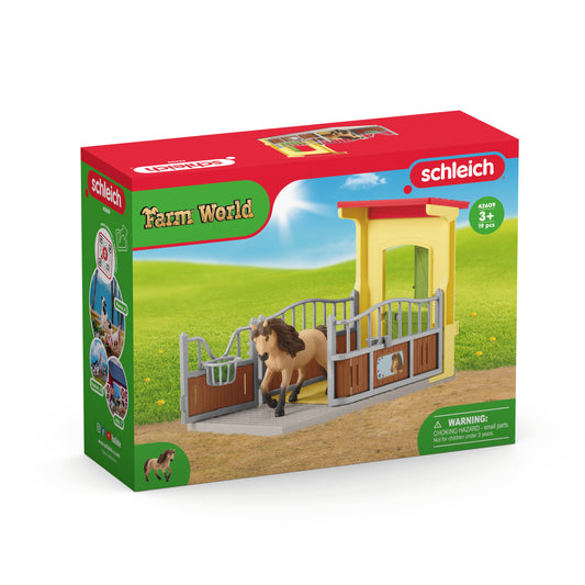 Schleich - Pony Box with Iceland Pony Stallion