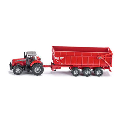 Siku - Massey Fergson Tractor with Trailer - 1:87 Scale