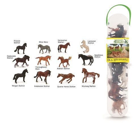 Collecta Gift Set - Horses 12 piece (tube)