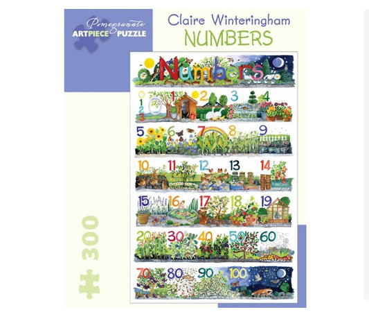 CLAIRE WINTERINGHAM: NUMBERS 300-PIECE JIGSAW PUZZLE
